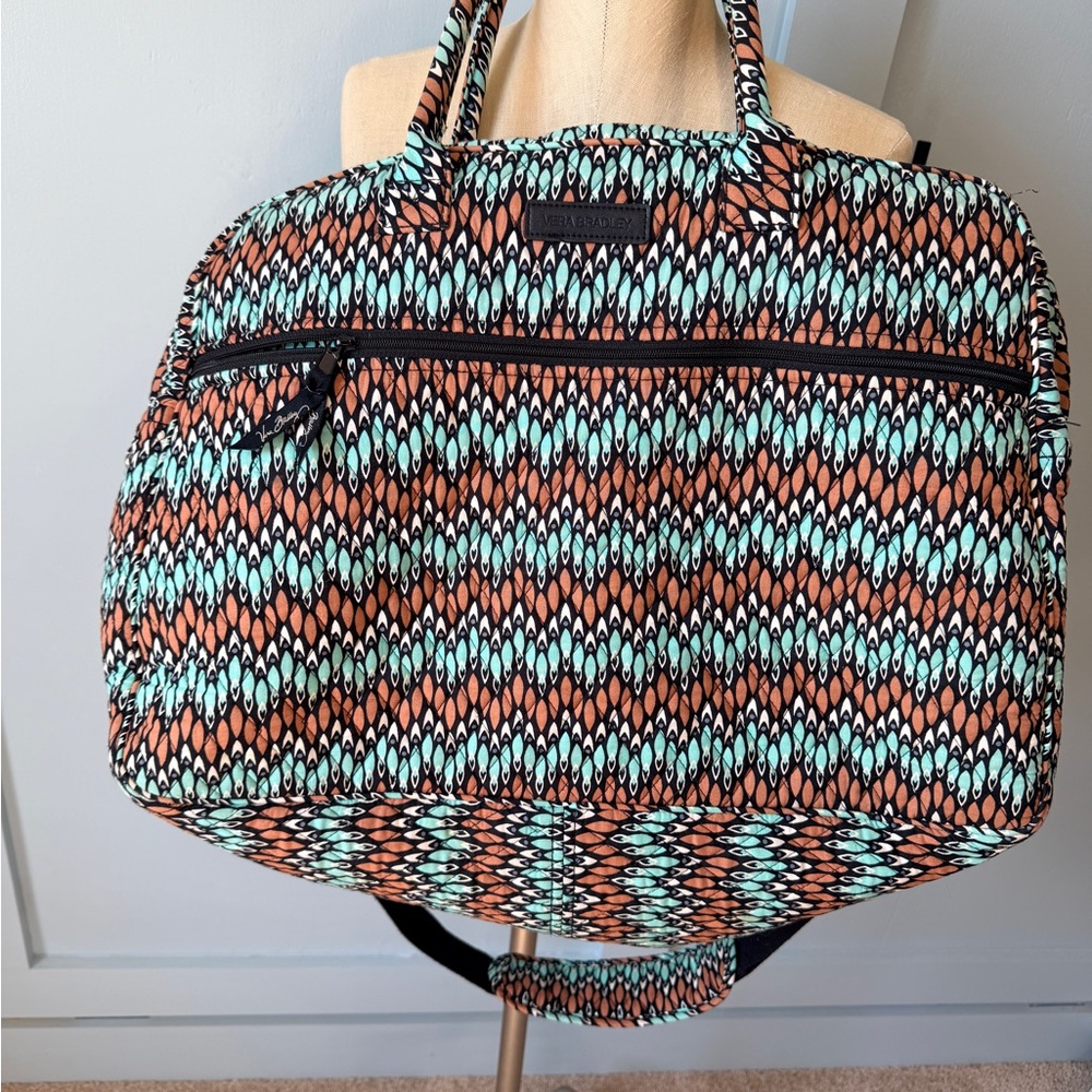 Vera Bradley Weekender Bag Sierra Stream Travel Gym Carry All Tote